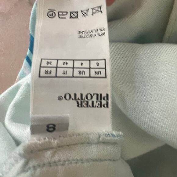 Peter Pilotto Mint Striped Tunic Top - Picture 7 of 8